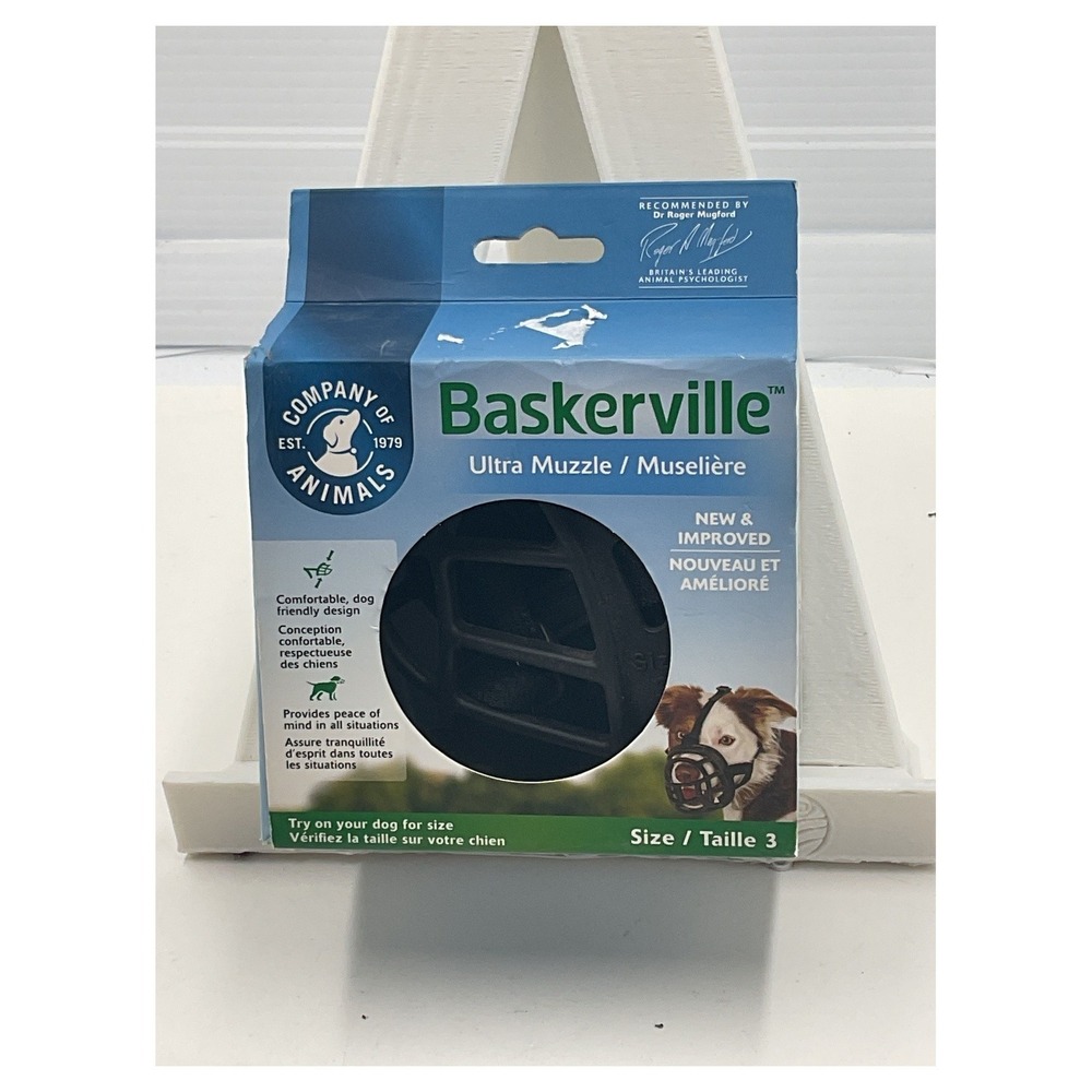 Baskerville Ultra Muzzle Size 3 Black for‎ Dogs